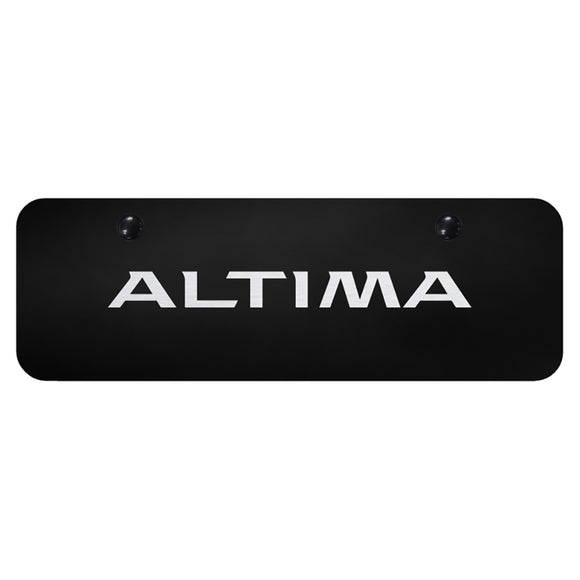 Nissan Altima Laser Etched on Black Mini Plate (PL.ALT.EBM)