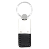 Honda Keychain & Keyring - Duo Premium Black Leather (KC1740.HON.BLK)