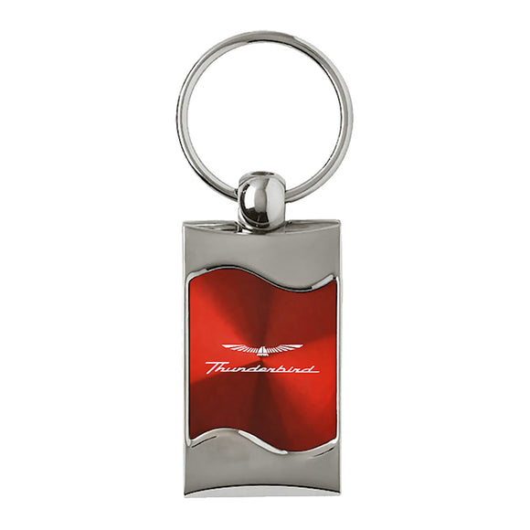Ford Thunderbird Keychain & Keyring - Red Wave (KC3075.THU.RED)