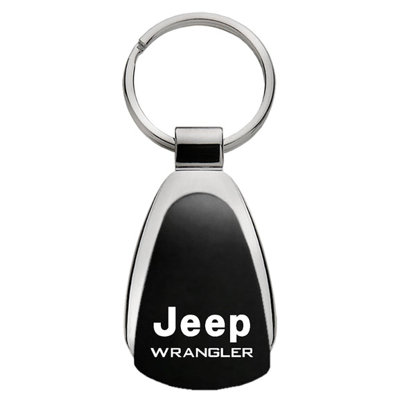 Jeep Wrangler Keychain & Keyring - Black Teardrop (KCK.WRA)