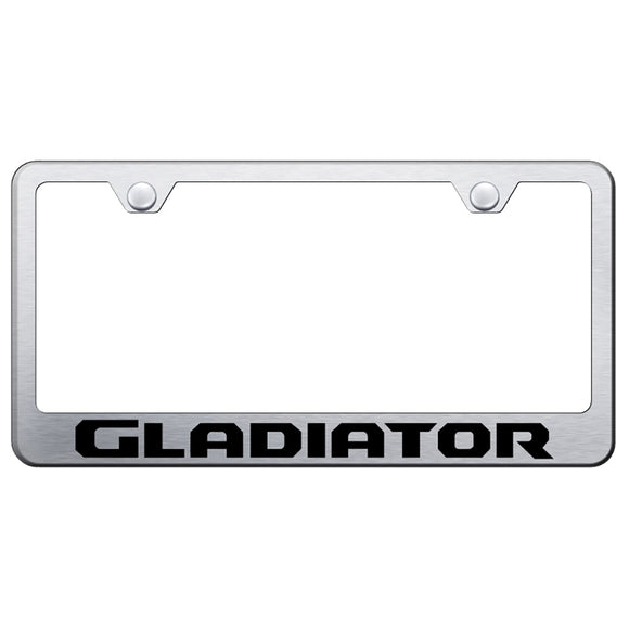 Jeep Gladiator Stainless Steel Frame - Laser Etched Brushed (LF.GLAD.ES)
