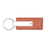 Dodge Stripe Keychain & Keyring - Brown Premium Leather (KC1541.DODS)