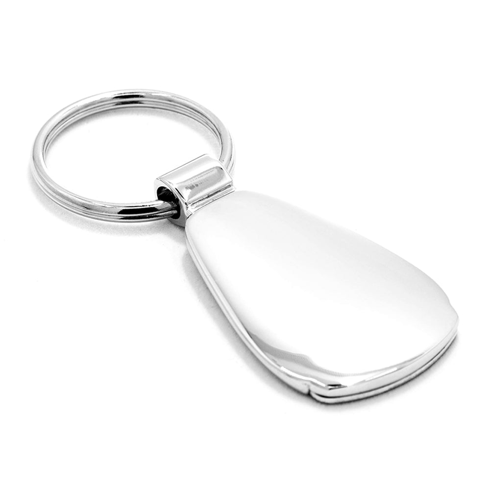 Ford Bronco Keychain - Black & Chrome Teardrop