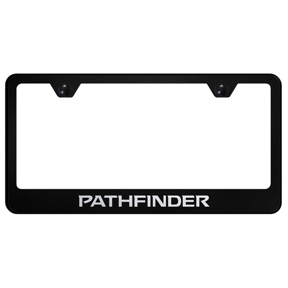 Nissan Pathfinder Black License Plate Frame (LF.PAT.EB)
