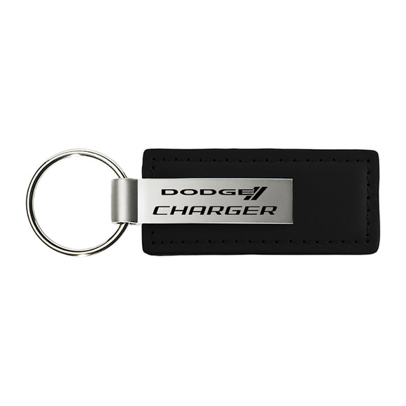 Dodge Charger Keychain & Keyring - Premium Leather (KC1540.CHG)