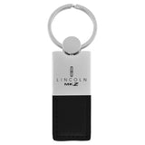 Lincoln MKZ Keychain & Keyring - Duo Premium Black Leather (KC1740.MKZ.BLK)