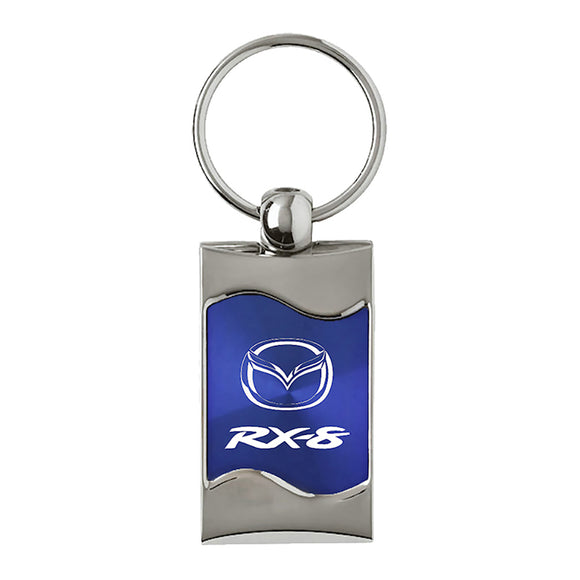 Mazda RX-8 Keychain & Keyring - Blue Wave (KC3075.RX8.BLU)