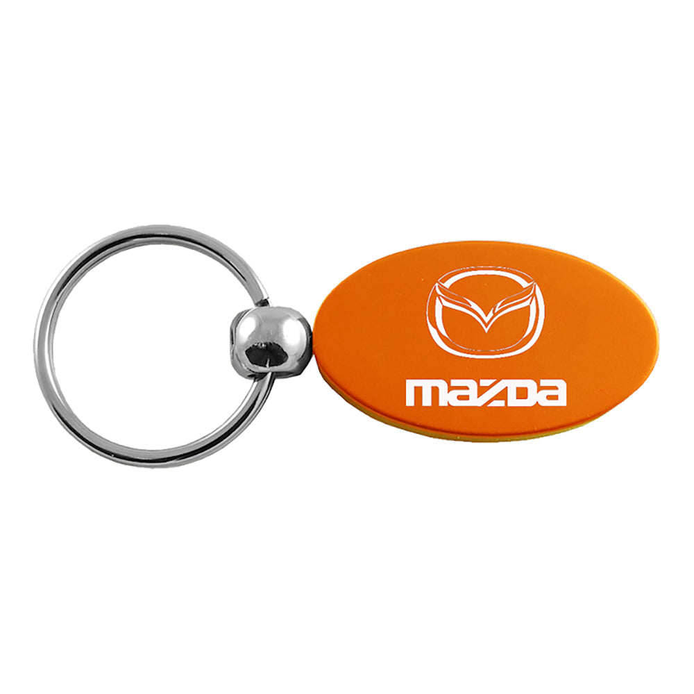 Mazda Keychain & Keyring - Orange Oval (KC1340.MAZ.ORA