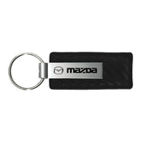 Mazda Keychain & Keyring - Carbon Fiber Texture Leather (KC1550.MAZ)