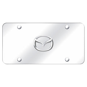Mazda New-Logo Chrome on Chrome Plate (AG-MAZ.2.CC)