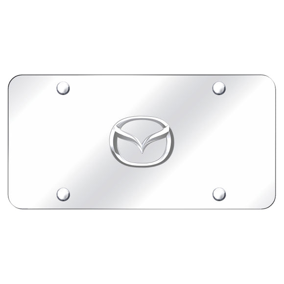 Mazda New-Logo Chrome on Chrome Plate (AG-MAZ.2.CC)