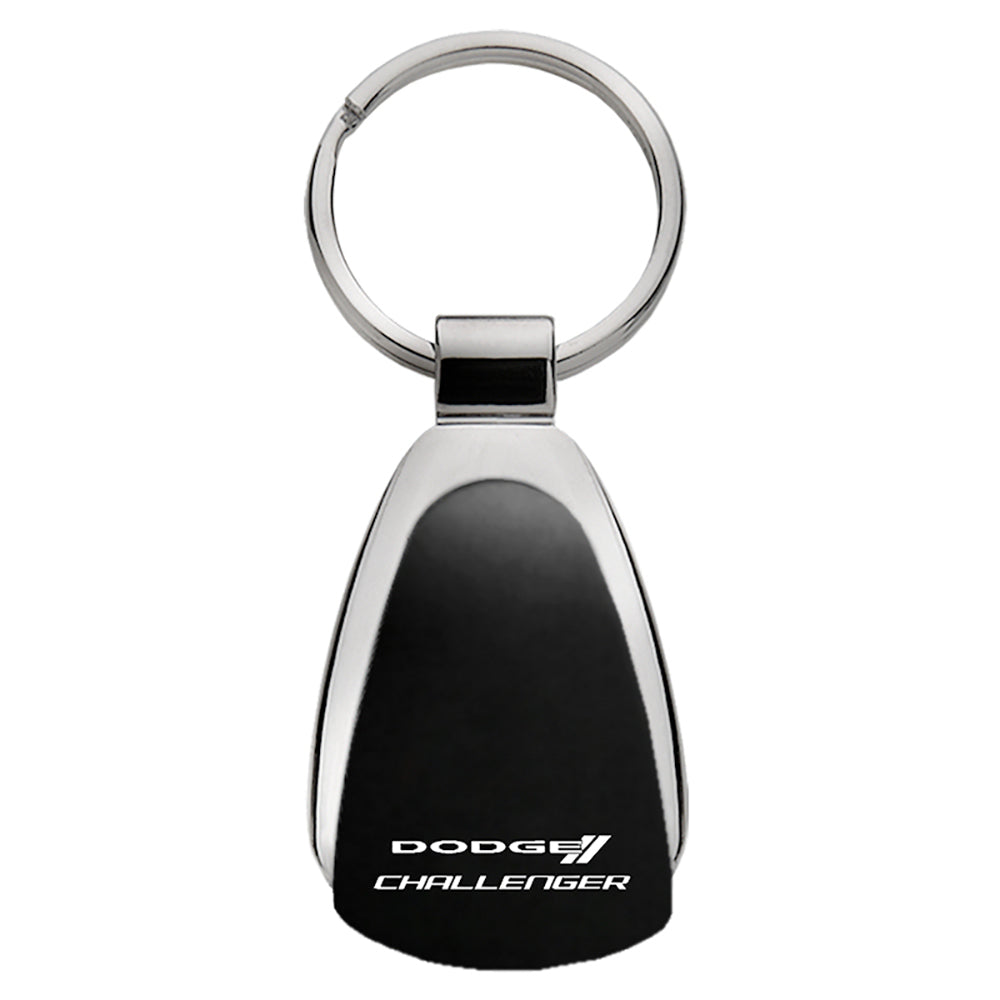 Dodge Challenger Keychain & Keyring - Black Teardrop (KCK.CHA