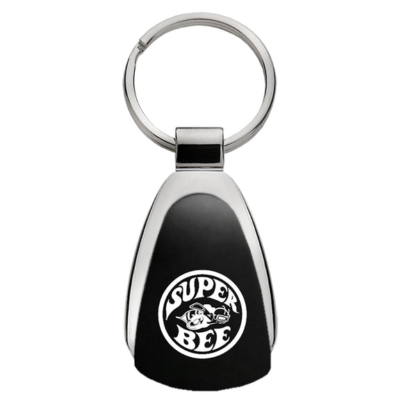 Dodge Super Bee Keychain & Keyring - Black Teardrop (KCK.SUPB)