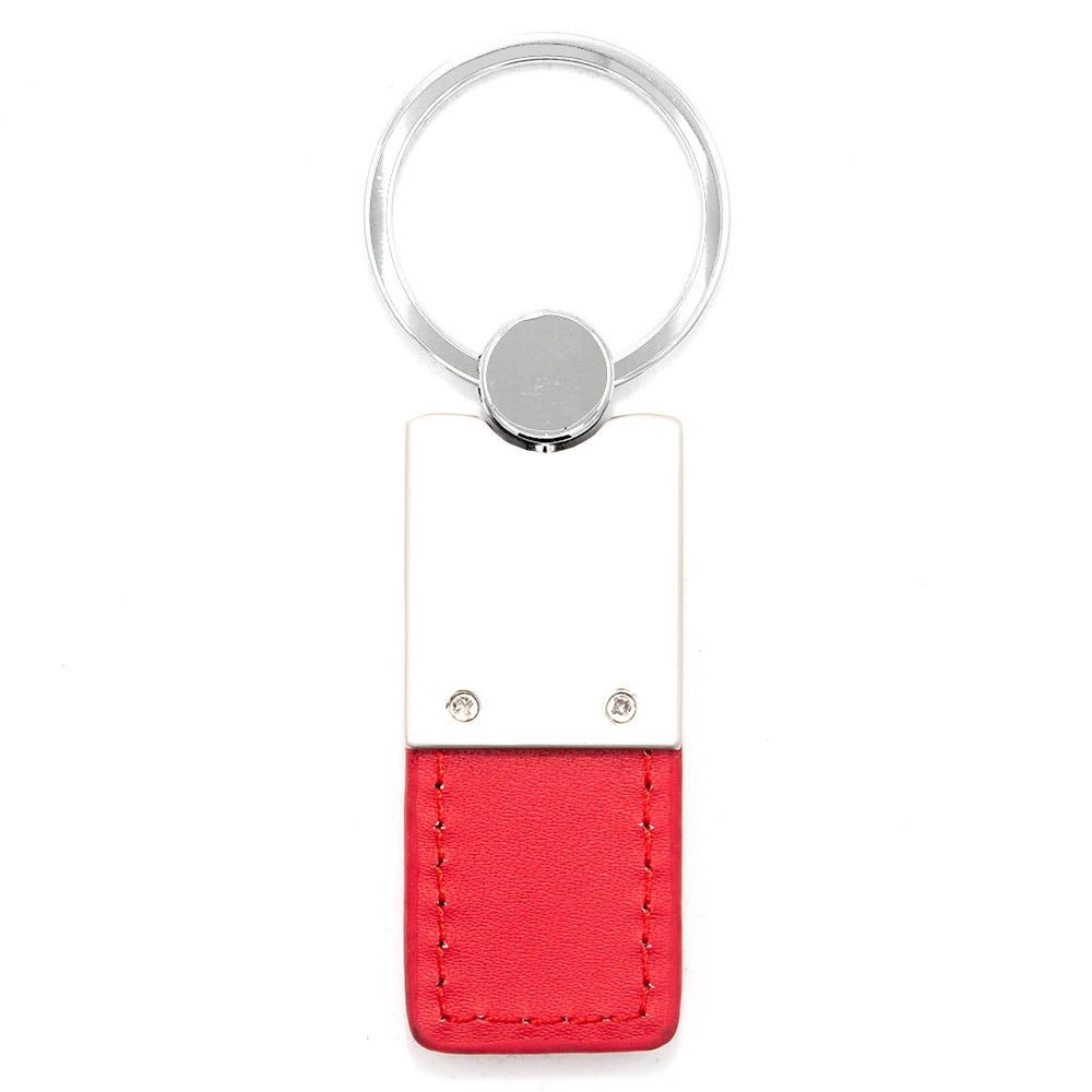 Mazda Keychain & Keyring - Duo Premium Red Leather (KC1740.MAZ.RED