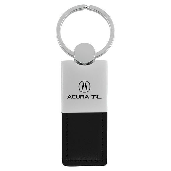 Acura TL Keychain & Keyring - Duo Premium Black Leather (KC1740.ATL.BLK)