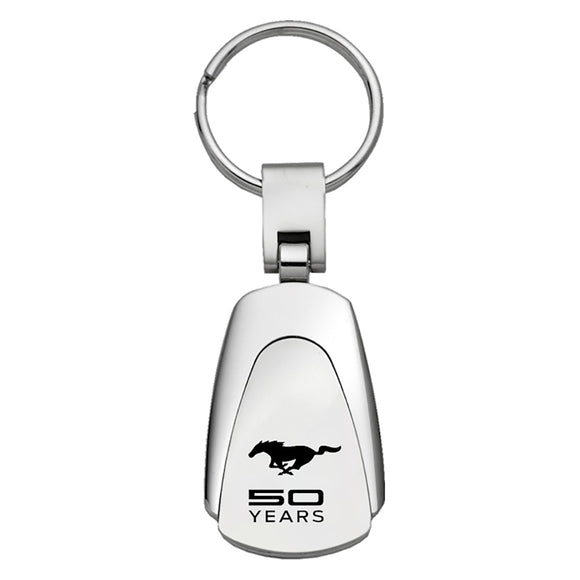 Ford Mustang 50 Years Keychain & Keyring - Teardrop (KC3.MUS5Y)