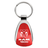 Dodge Ram 1500 Keychain & Keyring - Red Teardrop (KCRED.R15)