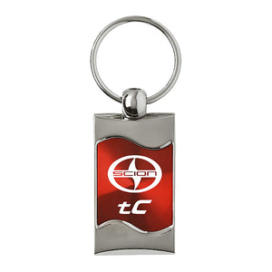 Scion tC Keychain & Keyring - Red Wave (KC3075.STC.RED)