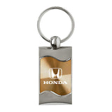 Honda Keychain & Keyring - Gold Wave (KC3075.HON.GLD)