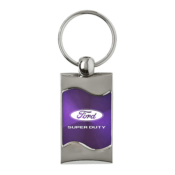 Ford Super Duty Keychain & Keyring - Purple Wave (KC3075.DTY.PUR)