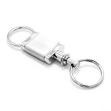 Nissan Satin Chrome Keychain & Keyring - Valet (KCV.NIS)