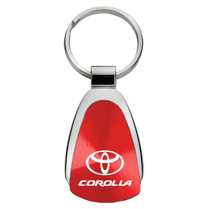 Toyota Corolla Keychain & Keyring - Red Teardrop (KCRED.COR)
