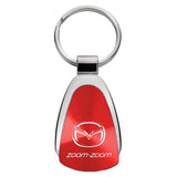Mazda Zoom Zoom Keychain & Keyring - Red Teardrop (KCRED.ZOO)