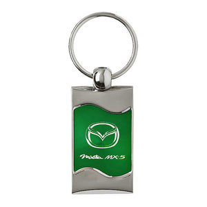 Mazda Miata Keychain & Keyring - Green Wave (KC3075.MIA.GRN)