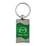 Mazda Miata Keychain & Keyring - Green Wave (KC3075.MIA.GRN)