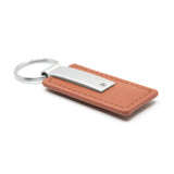 Chrysler Keychain & Keyring - Brown Premium Leather (KC1541.CHR)