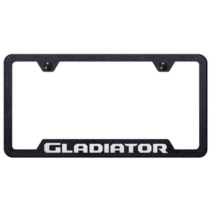 Jeep Gladiator Cut-Out Frame - Laser Etched Rugged Black (GF.GLAD.ERB)