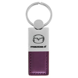 Mazda 6 Keychain & Keyring - Duo Premium Purple Leather (KC1740.MZ6.PUR)