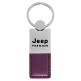 Jeep Patriot Keychain & Keyring - Duo Premium Purple Leather (KC1740.PAR.PUR)
