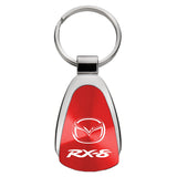 Mazda RX-8 Keychain & Keyring - Red Teardrop (KCRED.RX8)