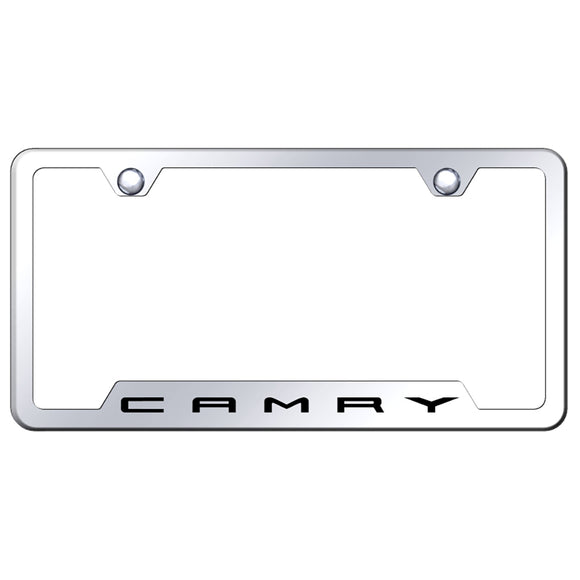 3D Toyota Camry Stainless Steel License Plate Frame – Black Finished
