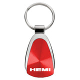 Dodge Hemi Keychain & Keyring - Red Teardrop (KCRED.HEM)
