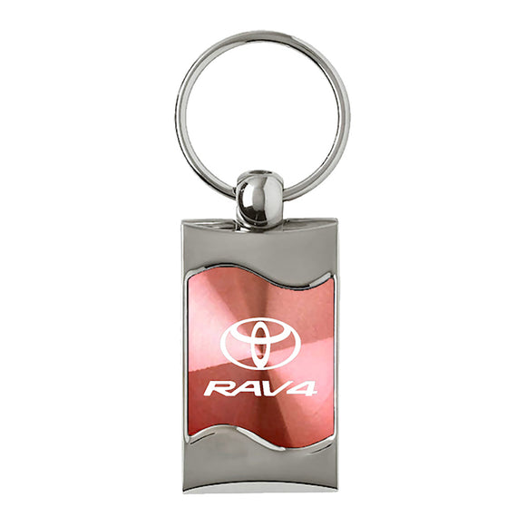 Toyota RAV4 Keychain & Keyring - Pink Wave (KC3075.RAV.PNK)