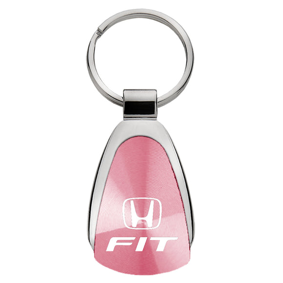 Honda Fit Keychain & Keyring - Pink Teardrop (KCPNK.FIT)