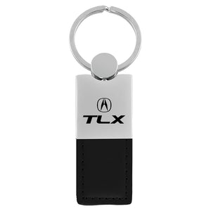 Acura TLX Keychain & Keyring - Duo Premium Black Leather (KC1740.TLX.BLK)