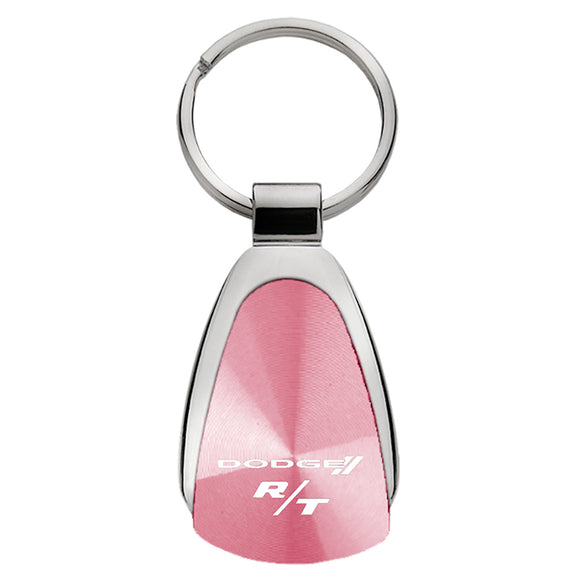 Dodge R/T Keychain & Keyring - Pink Teardrop (KCPNK.DRT)