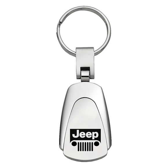 Jeep Grill Keychain & Keyring - Teardrop (KC3.JEEG)