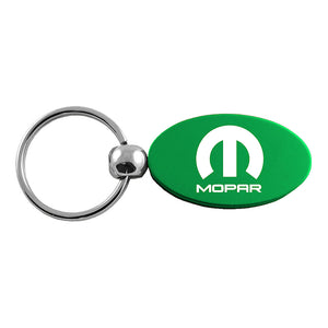 Mopar Keychain & Keyring - Green Oval (KC1340.MOP.GRN)