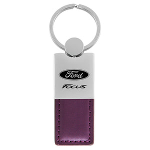 Ford Focus Keychain & Keyring - Duo Premium Purple Leather (KC1740.FOC.PUR)