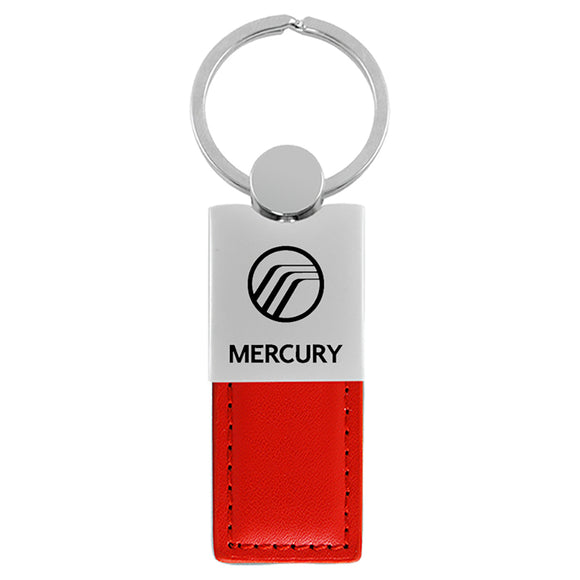 Mercury Keychain & Keyring - Duo Premium Red Leather (KC1740.MRY.RED)