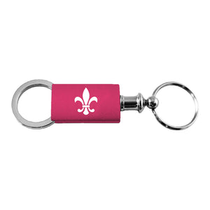 Fleur-De-Lis Keychain & Keyring - Pink Valet (KC3718.FDL.PNK)