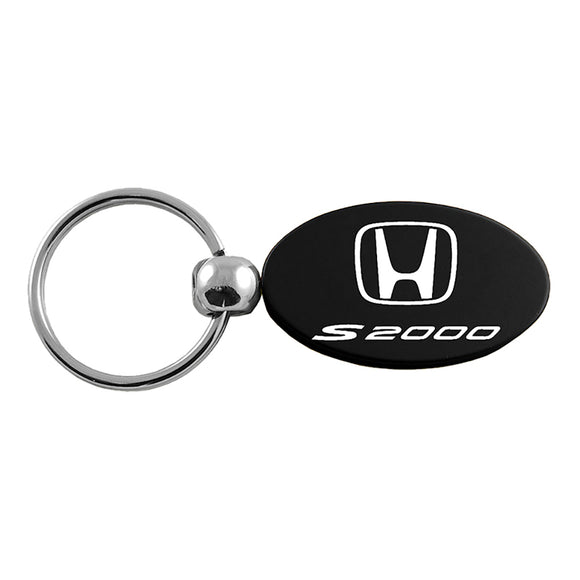 Honda S2000 Keychain & Keyring - Black Oval (KC1340.S20.BLK)