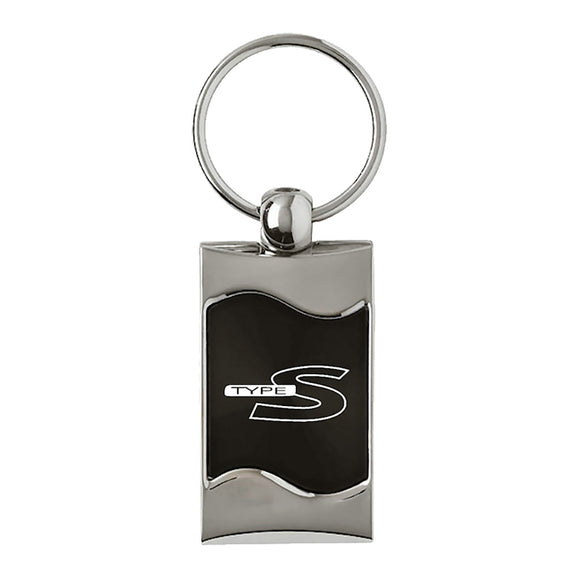 Acura Type S Keychain & Keyring - Black Wave (KC3075.TYP.BLK)