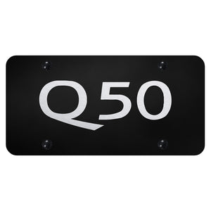 Infiniti Q50 Name Laser Etched Black Plate (PL.Q50.EB)