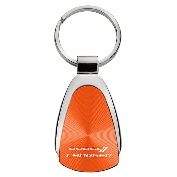 Dodge Charger Keychain & Keyring - Orange Teardrop (KCORA.CHG)
