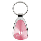 Honda Civic SI Keychain & Keyring - Pink Teardrop (KCPNK.CSI)
